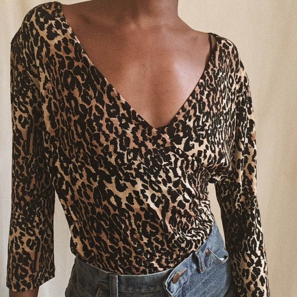 Cheetah Print Women’s Top size M